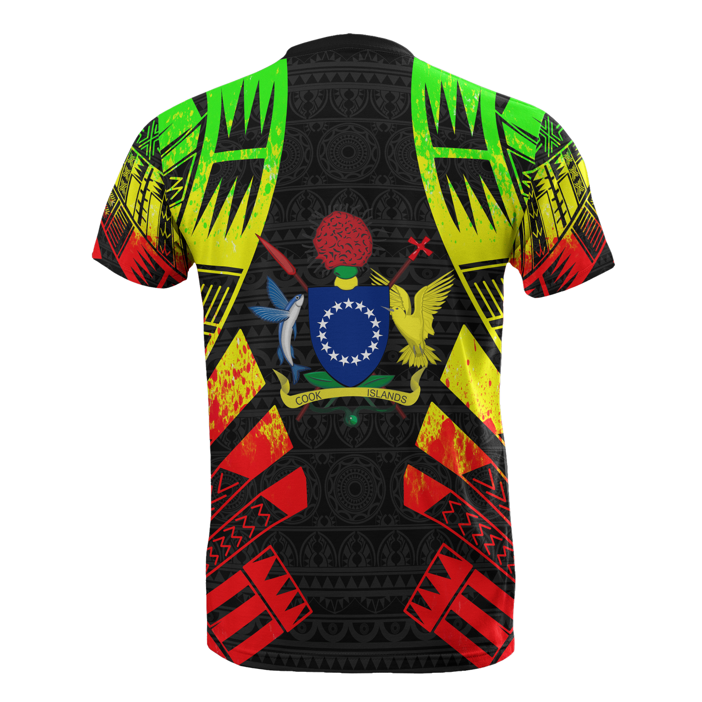 Cook Islands T - Shirt - Polynesian Tattoo Reggae Style