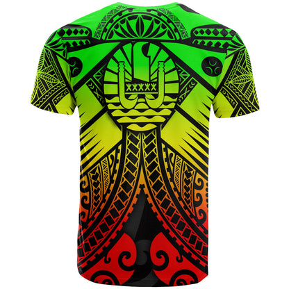 Tahiti T Shirts Reggae Seal with Polynesian Tattoo