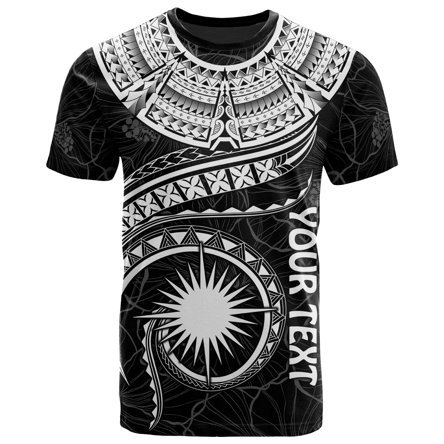 Marshall Islands Polynesian T Shirt Marshall Islands Waves White 
