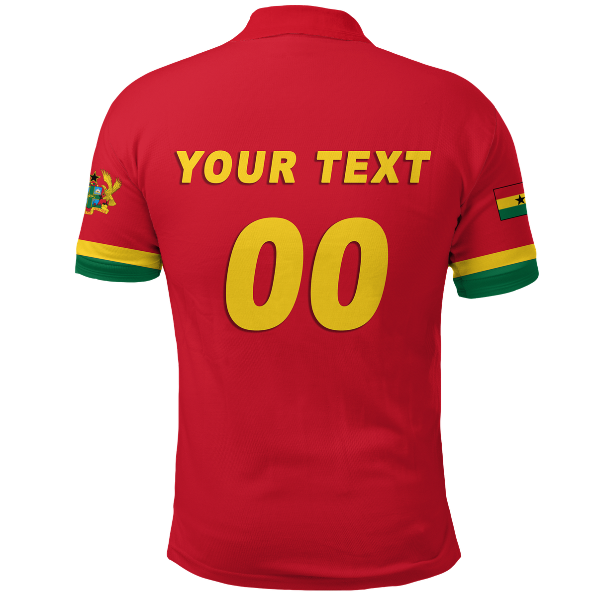 Custom Ghana Polo Shirt Football 2022 Champions Pride