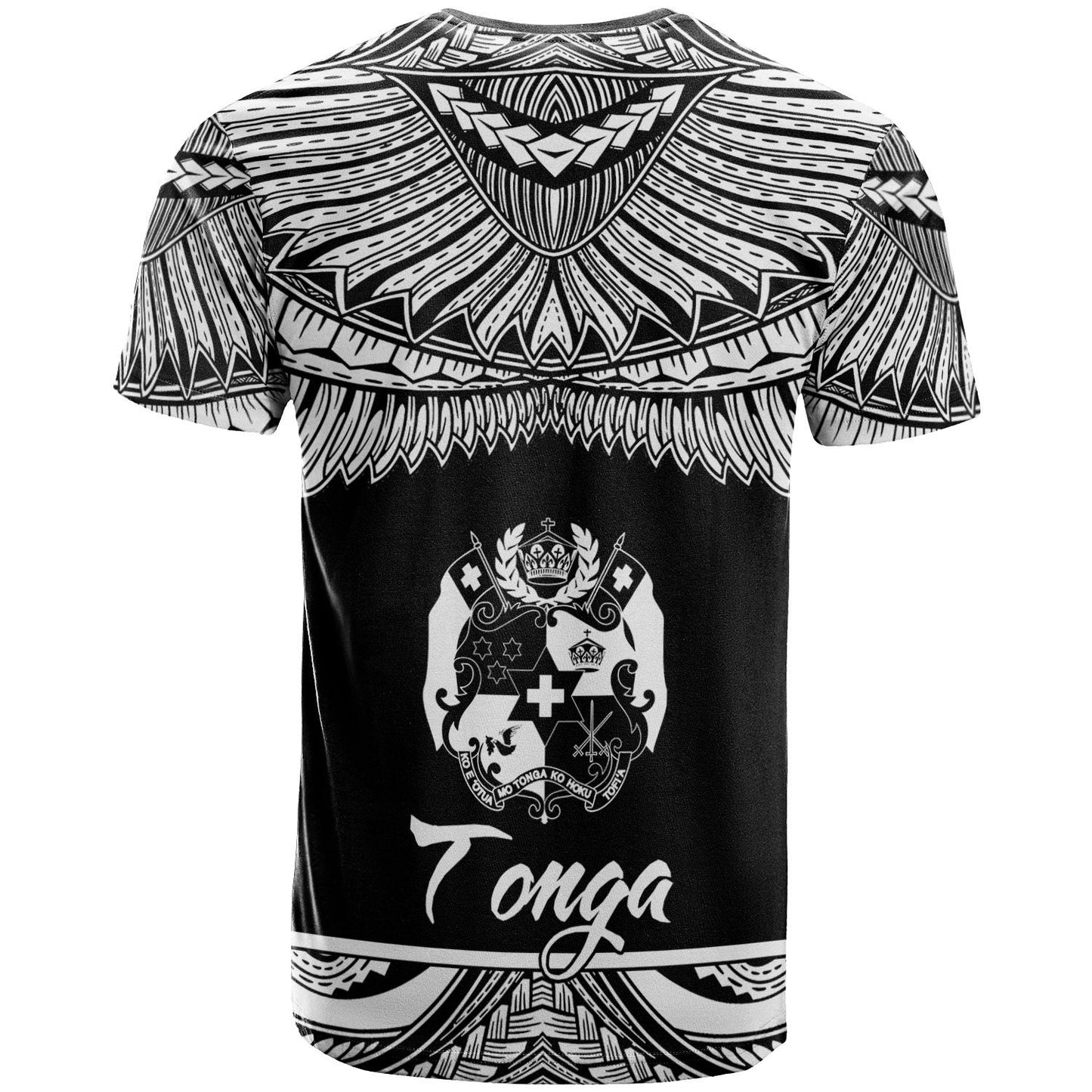 Tonga Polynesian Custom Personalised T - Shirt - Tonga Pride White Version