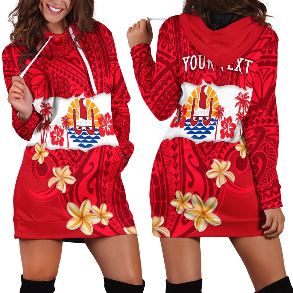 Custom Personalised Tahiti Polynesian Hoodie Dress Mythical Destination
