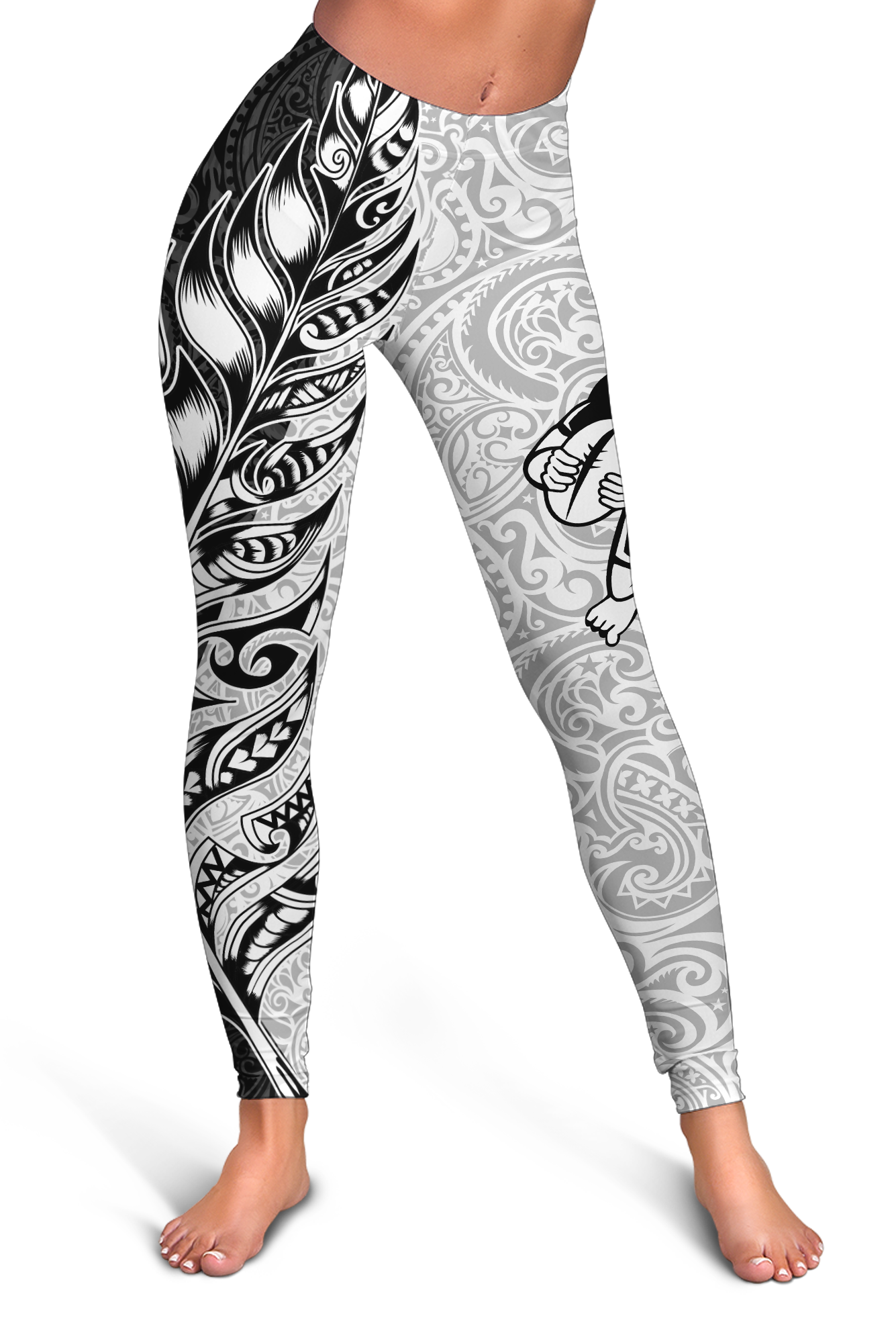 New Zealand Maori All Black Rugby Women Legging -