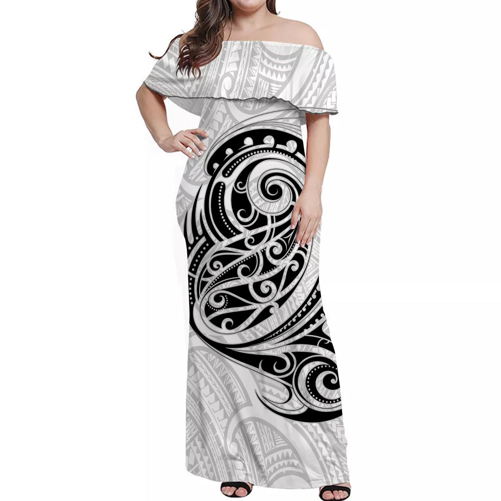 New Zealand Maori Off Shoulder Long Dress Ver.02