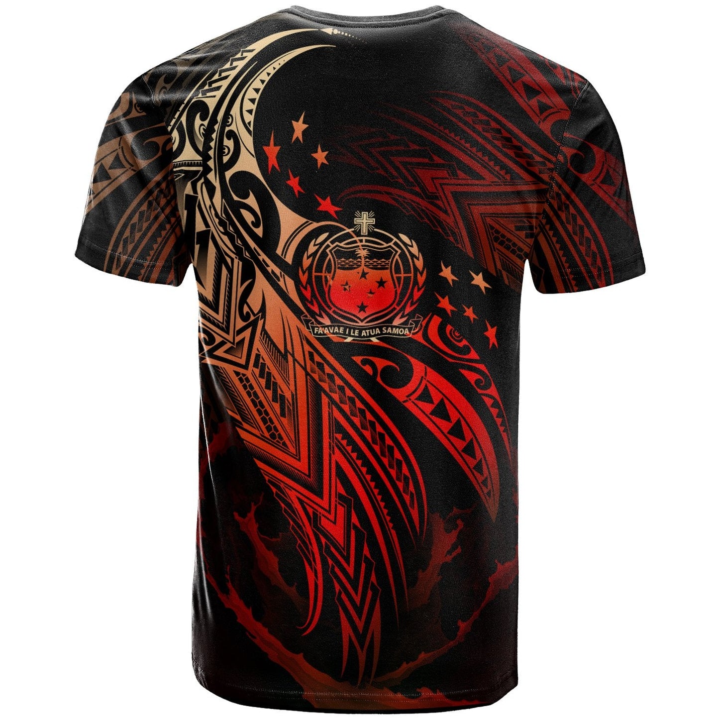 Samoa Polynesian T - Shirt - Samoa Legend Red Version