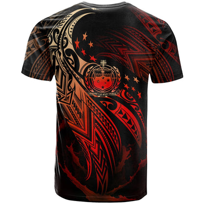 Samoa Polynesian T - Shirt - Samoa Legend Red Version