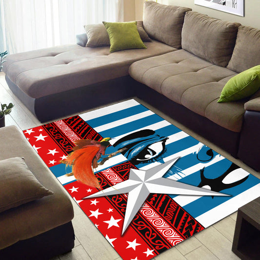 Free West Papua Birds Of Paradise Polynesia Area Rug