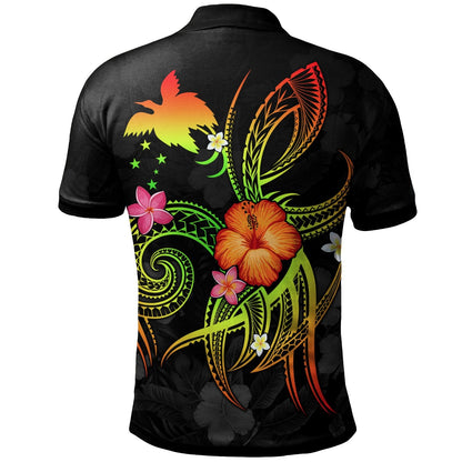 Papua New Guinea Polynesian Personalised Polo Shirt - Legend of Papua New Guinea Reggae