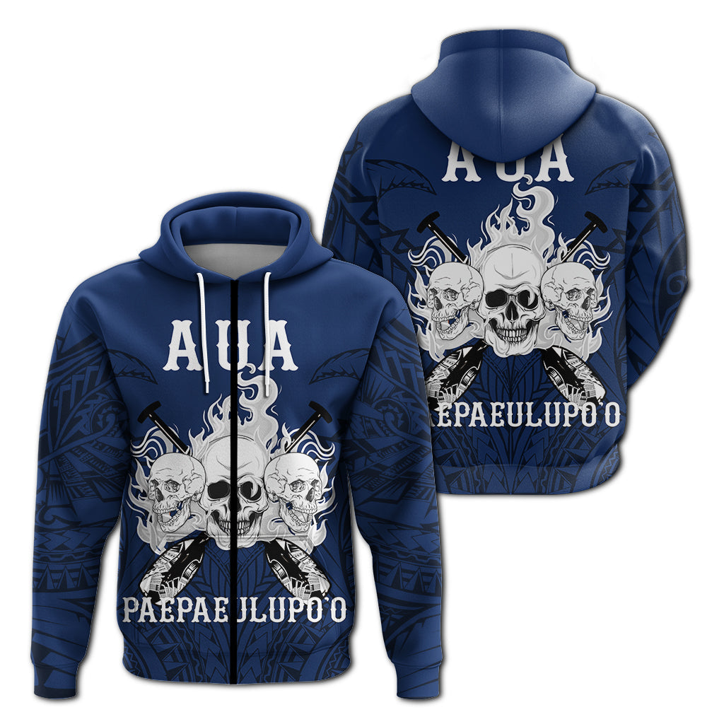 American Samoa Zip Up Hoodie Aua Paepaeulupoo Pride -