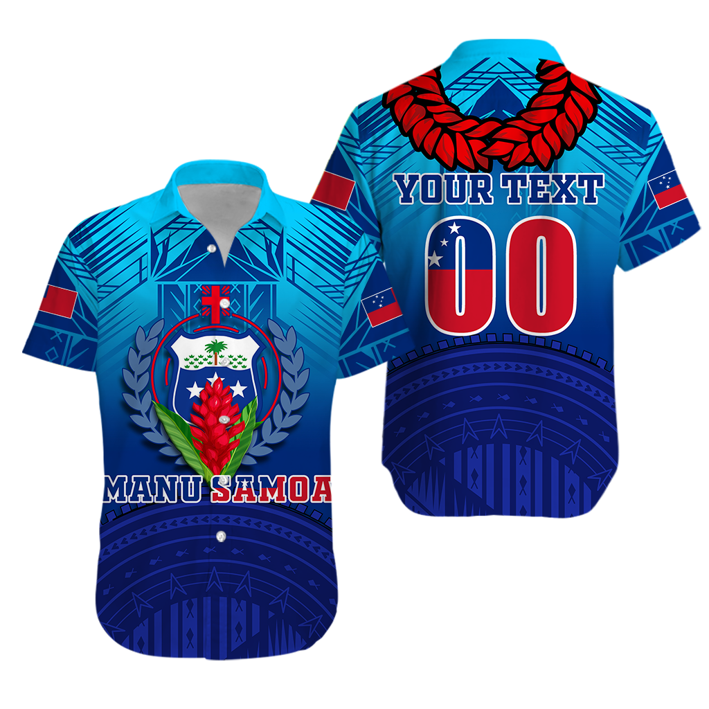 Custom Personalised Manu Samoa Legend Hawaiian Shirt -