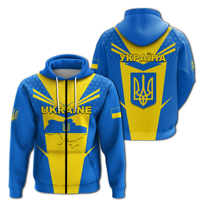 Ukraine Map Legend Hoodie
