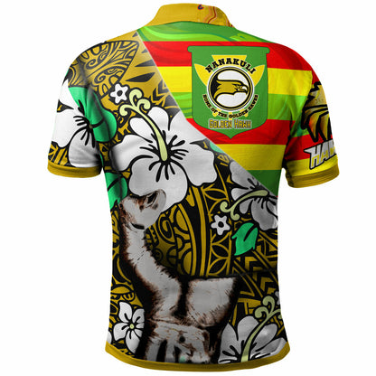 Hawaii Nanakuli High & Intermediate School Polynesian Patronage Polo Shirt - The Golden Hawk Bloods In My Veins