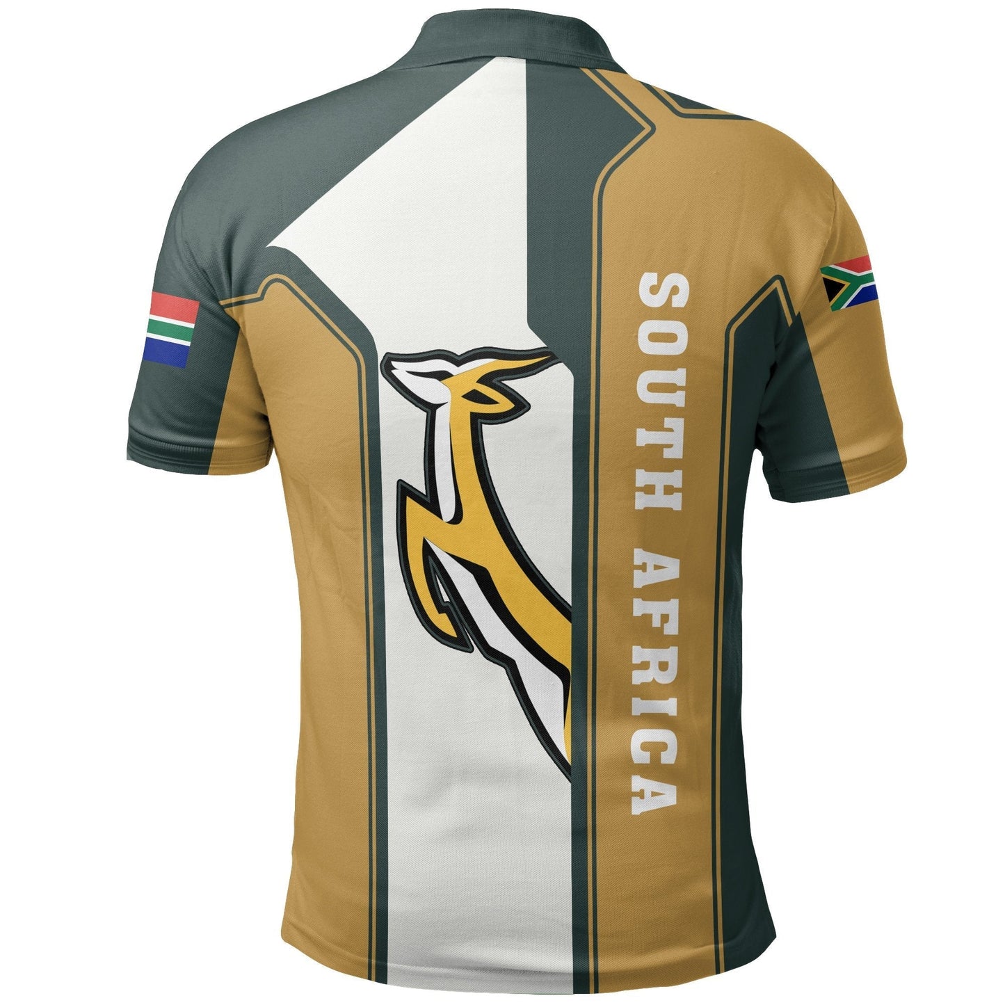 African Golf Shirts South African Flag Springbok Protea Polo Shirt Danh Style