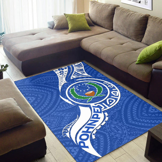 Pohnpei Area Rug Micronesia Pride Blue