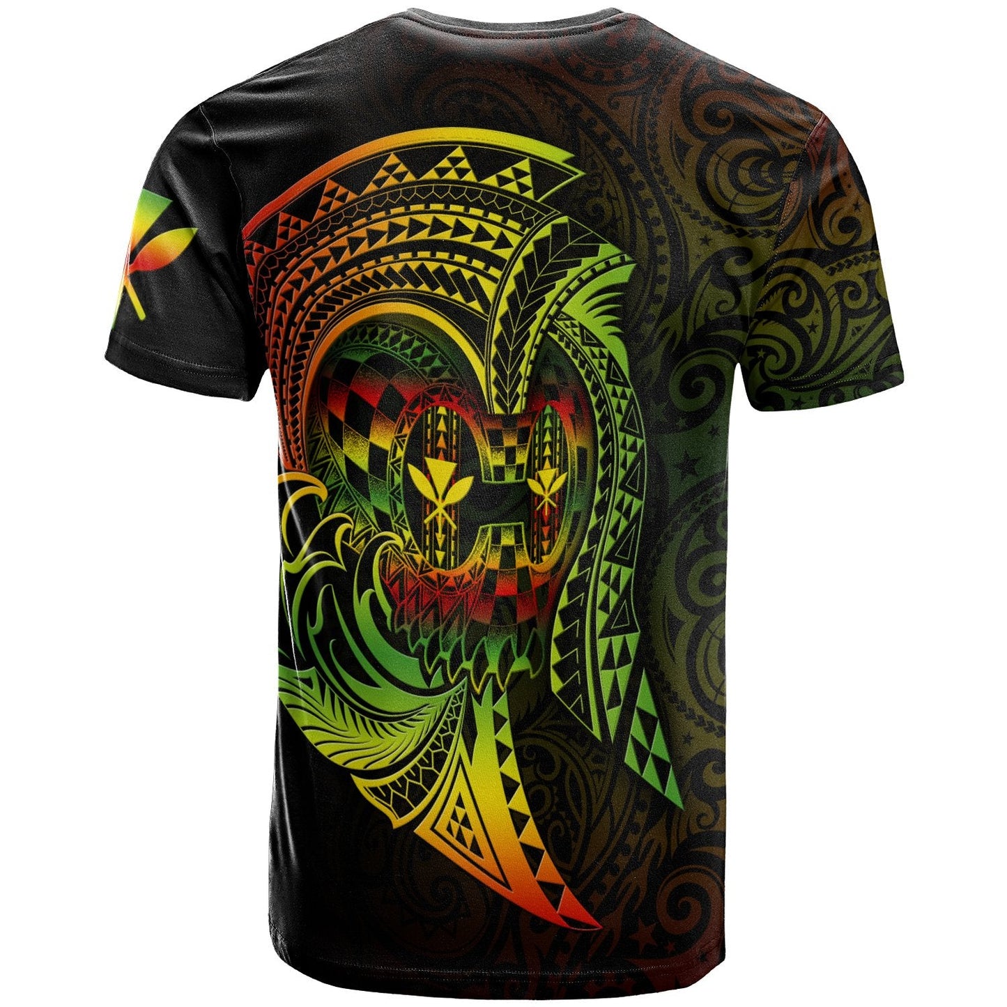 Hawaii Custom Personalised T Shirt Reggae Kanaka Warrior