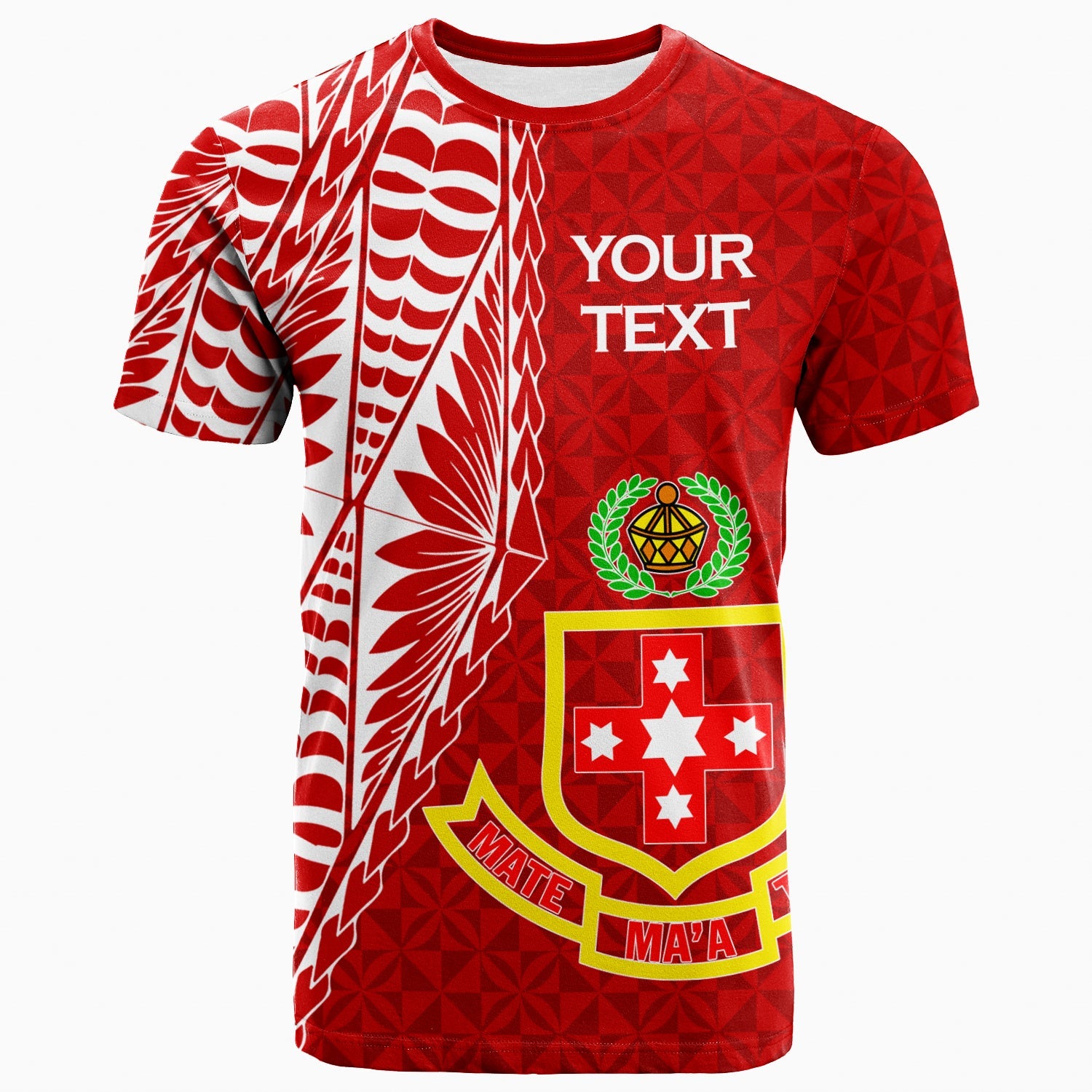 Custom Personalised Kolisi Tonga 'Atele T - Shirt - Tongan Tribal -