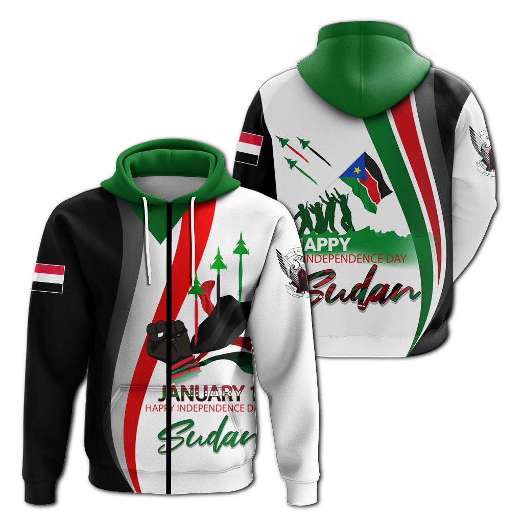 Sudan Happy Independence Day Hoodie
