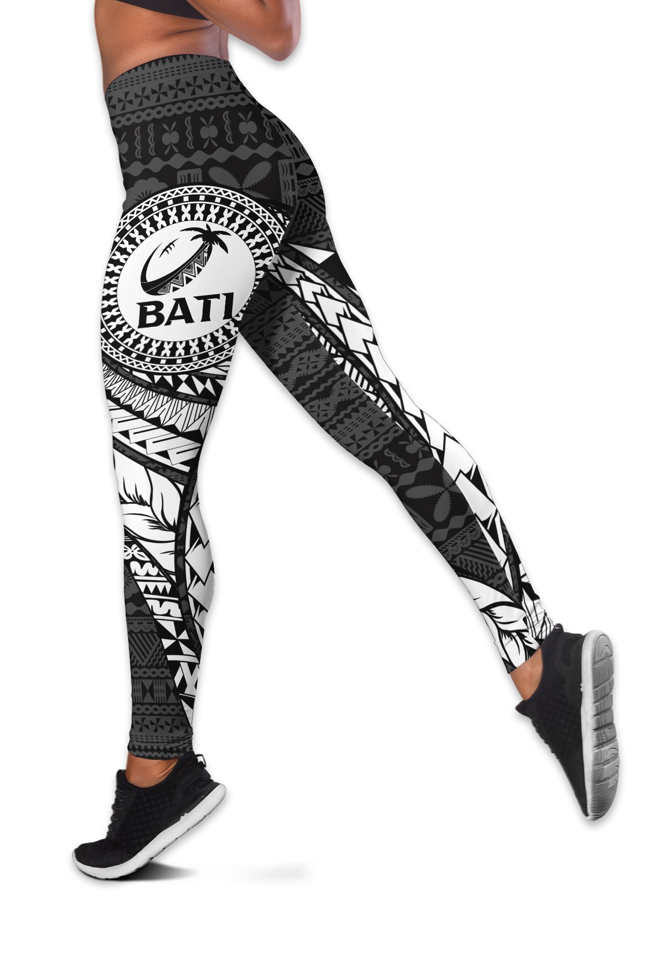 Fiji Rugby Bati Tapa Pattern Women Legging -