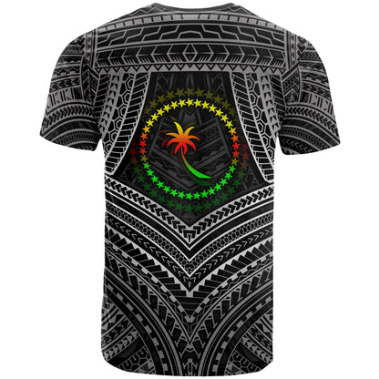 Chuuk Polynesian T-shirt Chuuk Flag Reggae Color