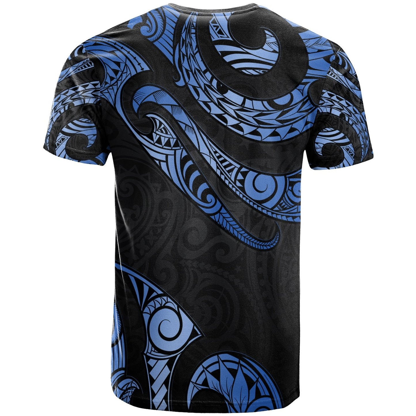Kosrae Micronesia Custom Personalised T Shirt Poly Tattoo Blue Version