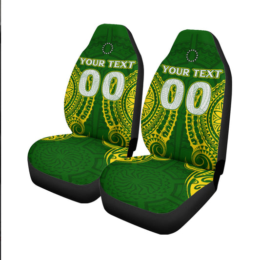 (Custom Personalised) Cook Islands Car Seat Covers Tribal Pattern