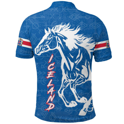Icelandic Horse Pride Polo Shirt LT12