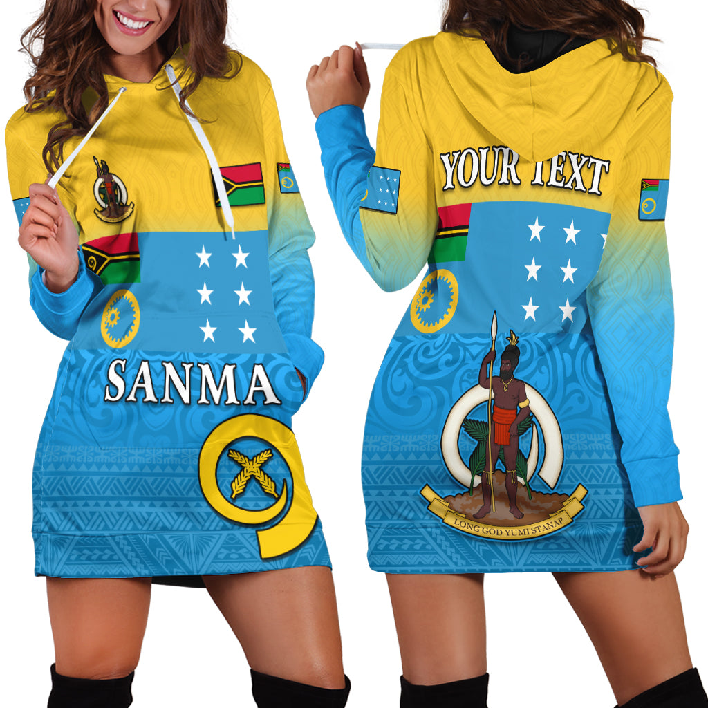 Custom Personalised Sanma Province Hoodie Dress Vanuatu Proud
