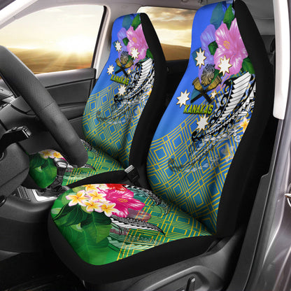South Sea Islanders Kanakas Hibiscus Polynesia Car Seat Covers