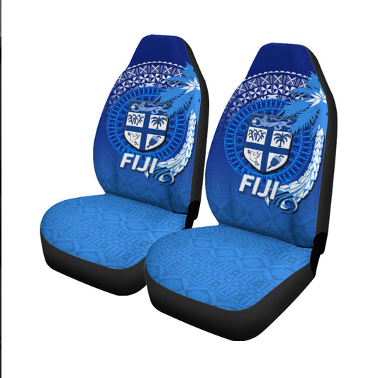 Fiji Tapa Tribal Coconut Tree Car Seat Covers