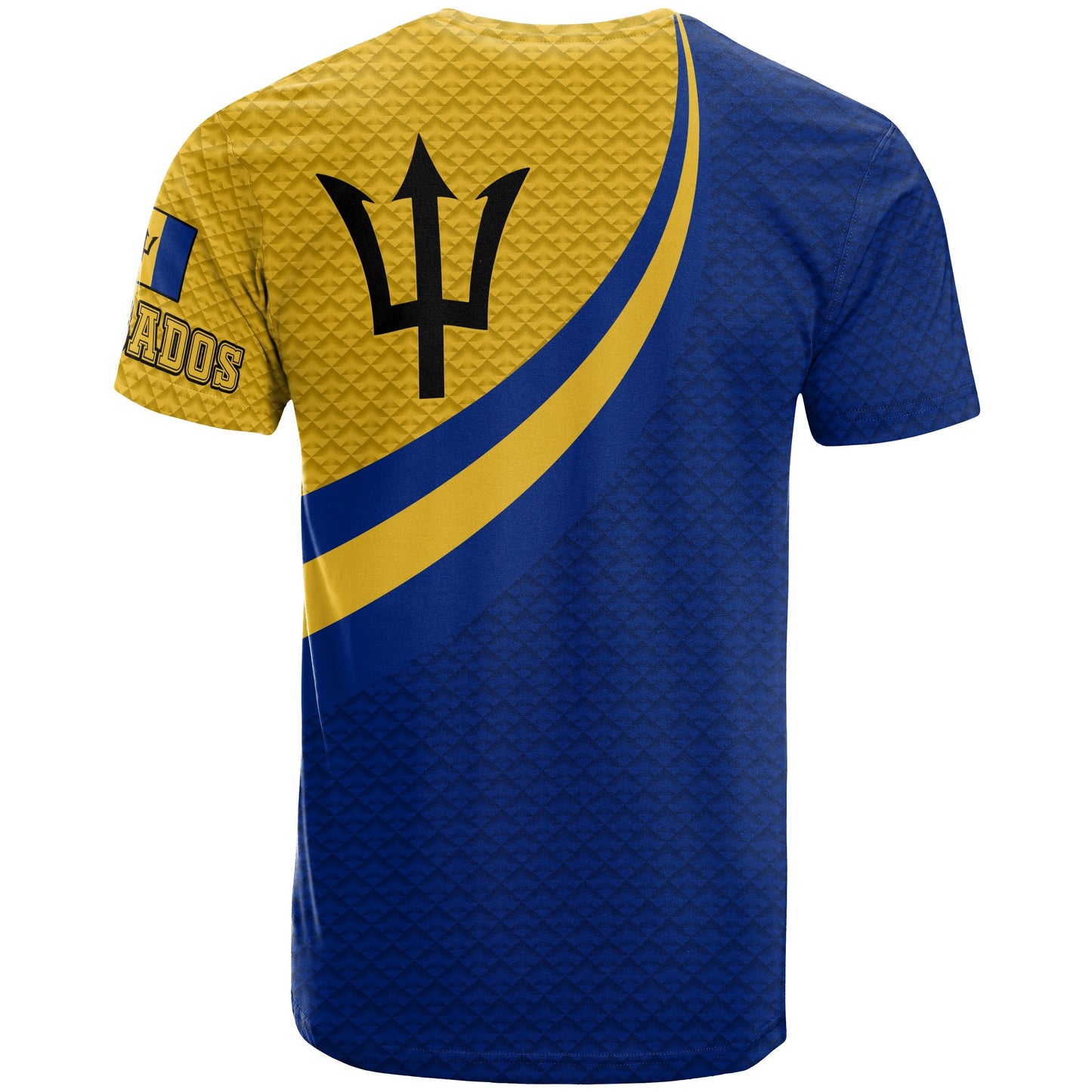 Barbados T Shirts Barbados Coat Of Arms And Flag Color