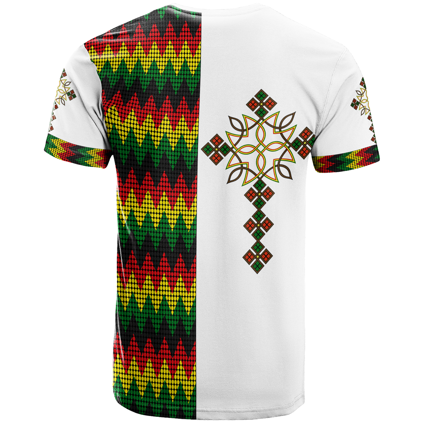 Ethiopian Art Cross T Shirt Lt12