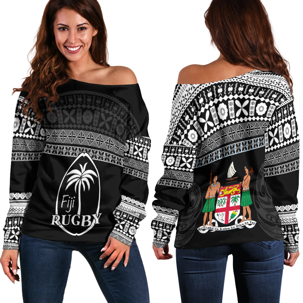Fiji Rugby Off Shoulder Sweater Lifestyle 2022 Flying Fijians