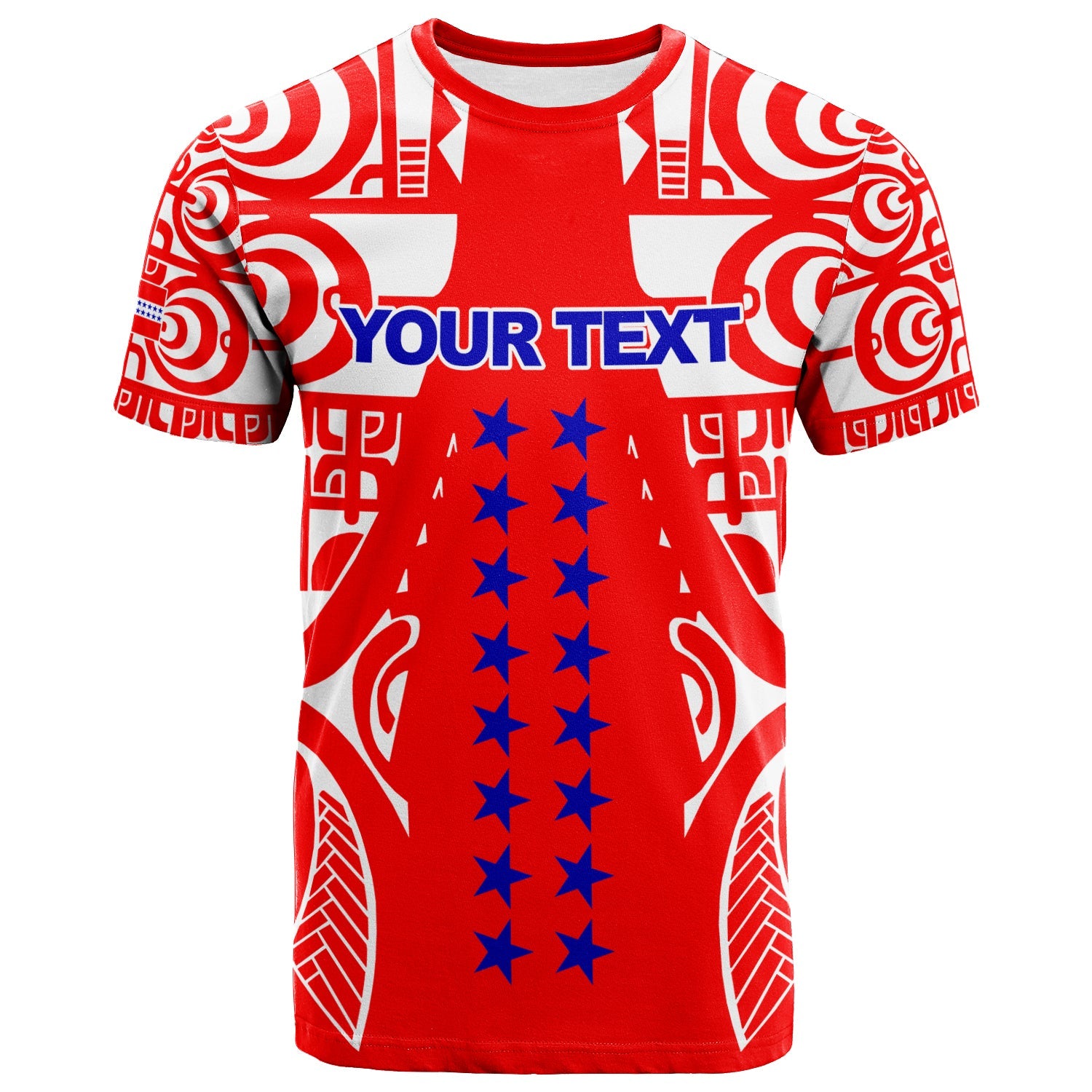(Custom Personalised) Tuamotu Archipelago Tribal Tattoo T Shirt 2