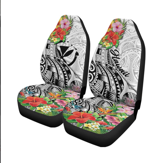Hawaii Hibiscus Kanaka Polynesia Car Seat Covers