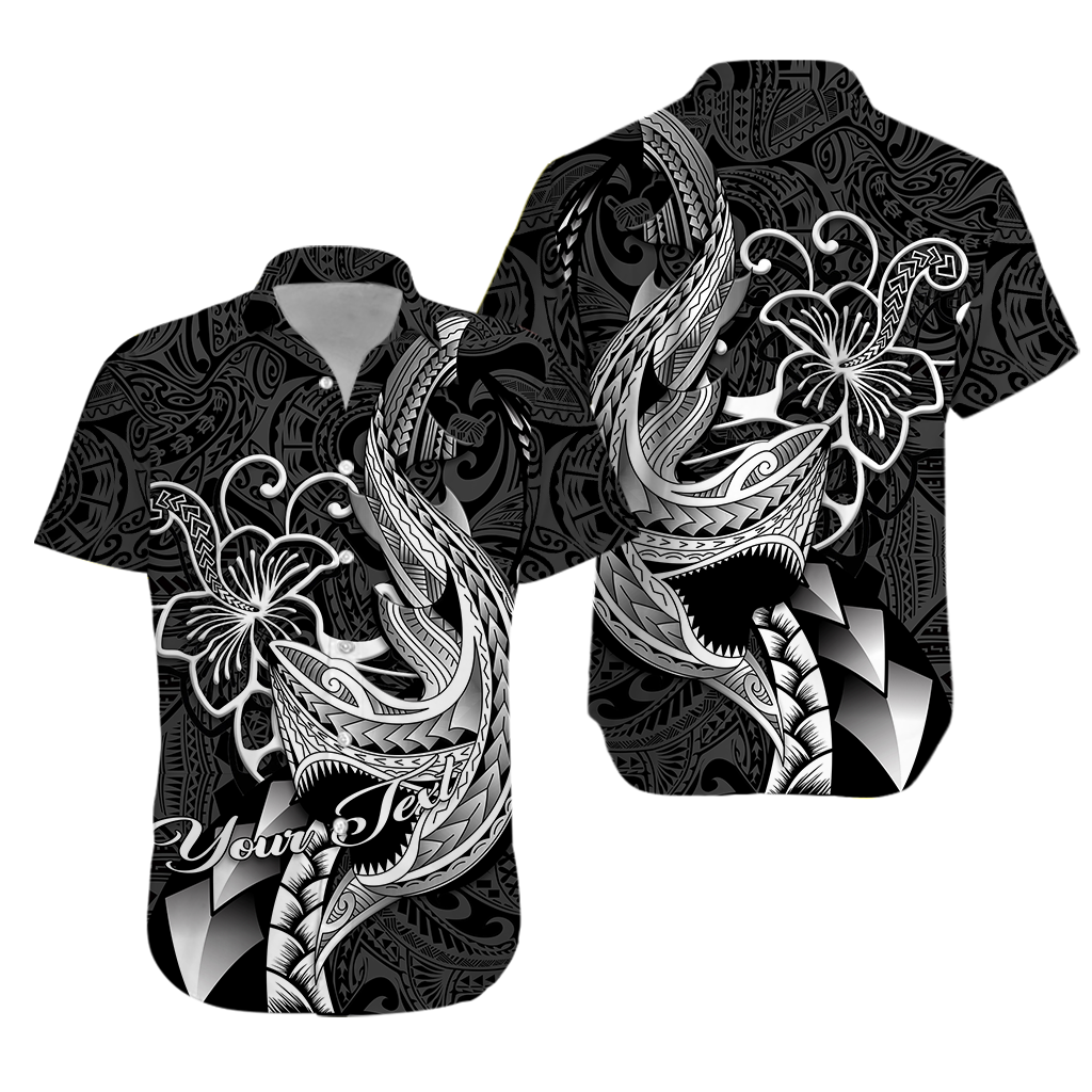 Custom Personalised Polynesian Shark Tattoo Hawaii Tribal Hawaiian Shirt -