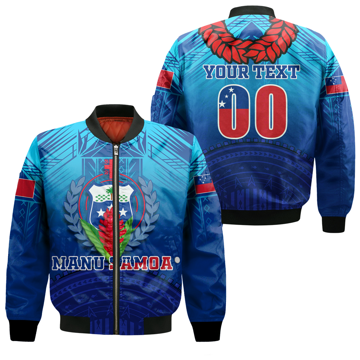 (Custom Personalised) Manu Samoa Legend Bomber Jacket