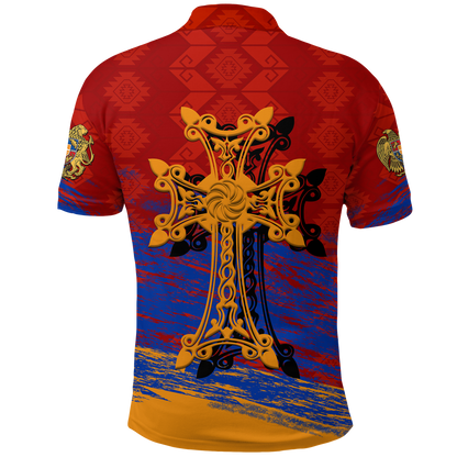 Armenia Khachkar Pride Polo Shirt