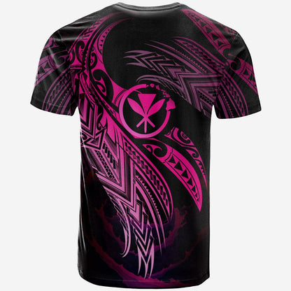 Hawaii Polynesian T Shirt Hawaii Legend Pink Version