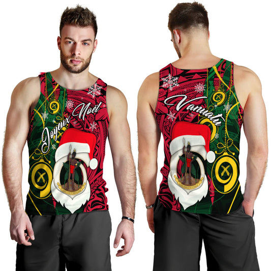 Vanuatu Christmas Joyeux Noël Santas God Yumi Men Tank Top