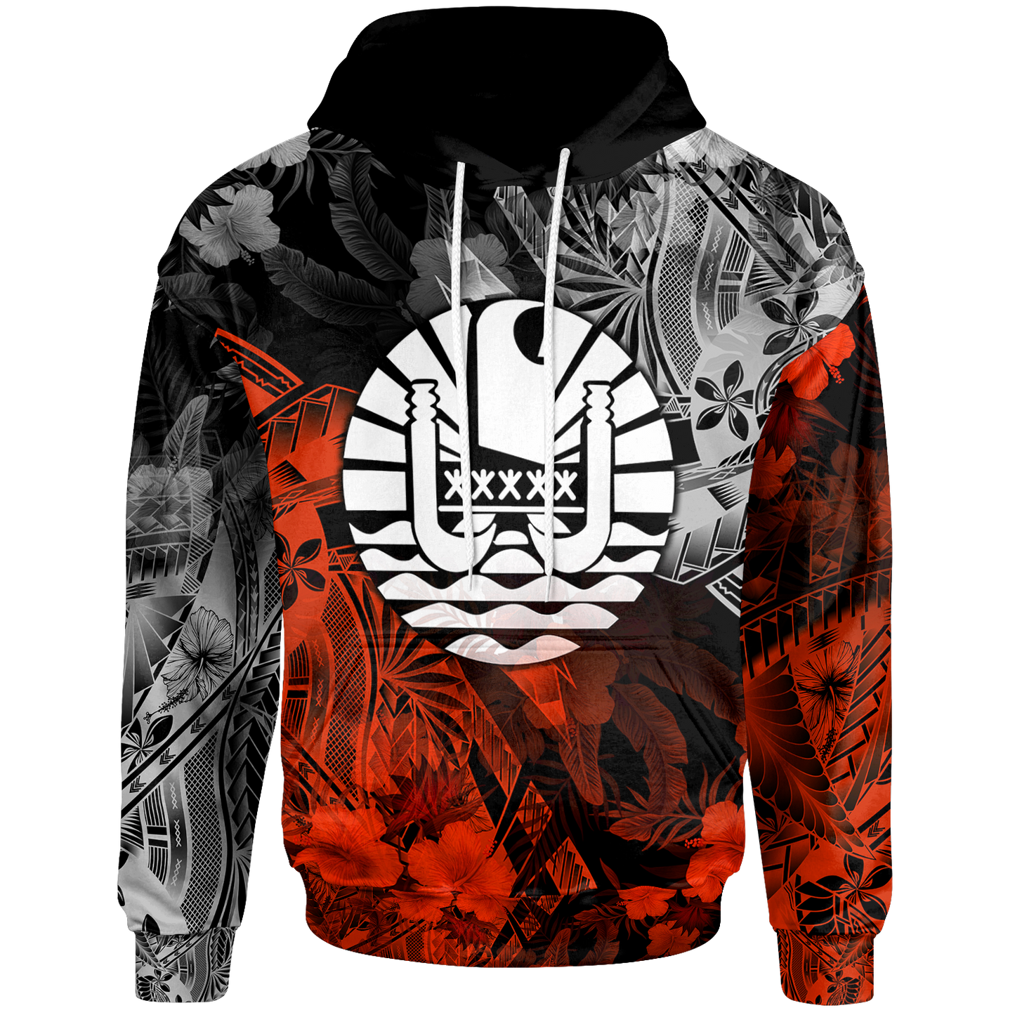 Tahiti Polynesian Hoodie Vintage Polynesian Turtle