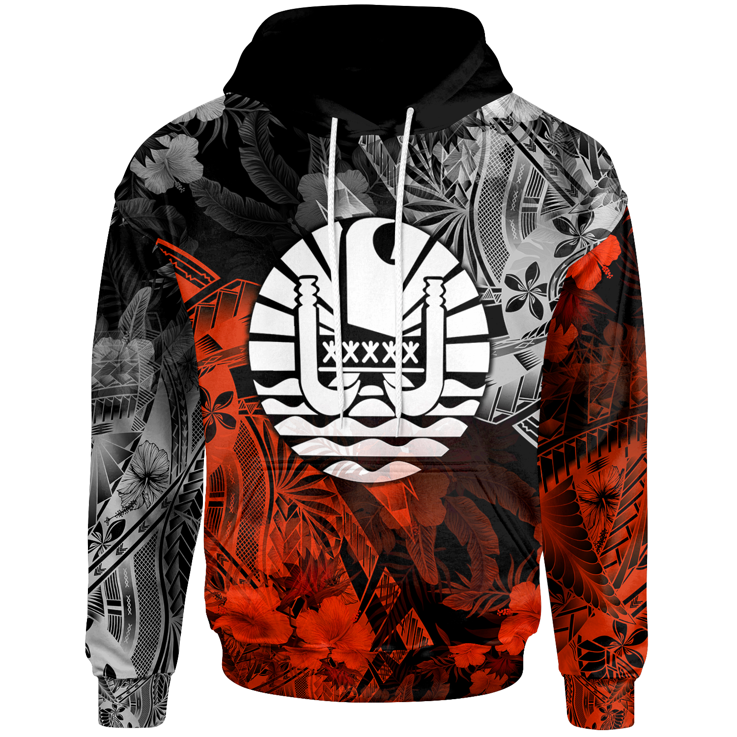 Tahiti Polynesian Hoodie Vintage Polynesian Turtle