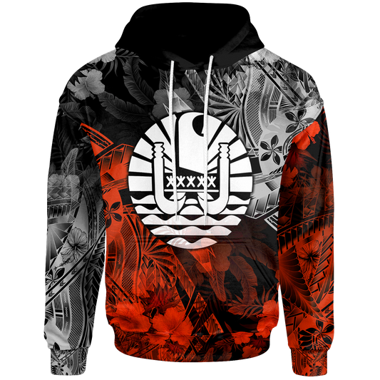 Tahiti Polynesian Hoodie Vintage Polynesian Turtle
