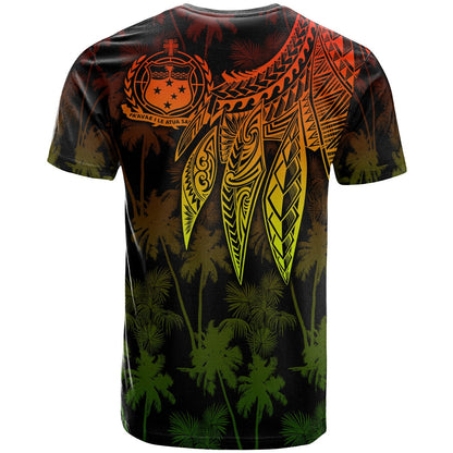 Samoa Personalised T-Shirt - Polynesian Wings Reggae