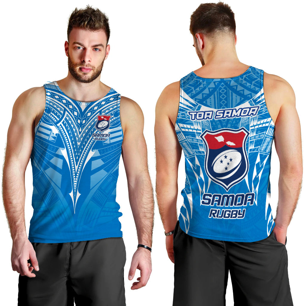 Samoa Rugby Toa Samoa Blue Style Men Tank Top