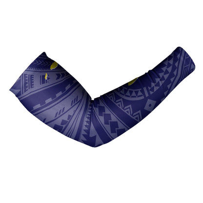Hawaii Arm Sleeve - Hawaii Kanaka Maoli And Map ( Blue)