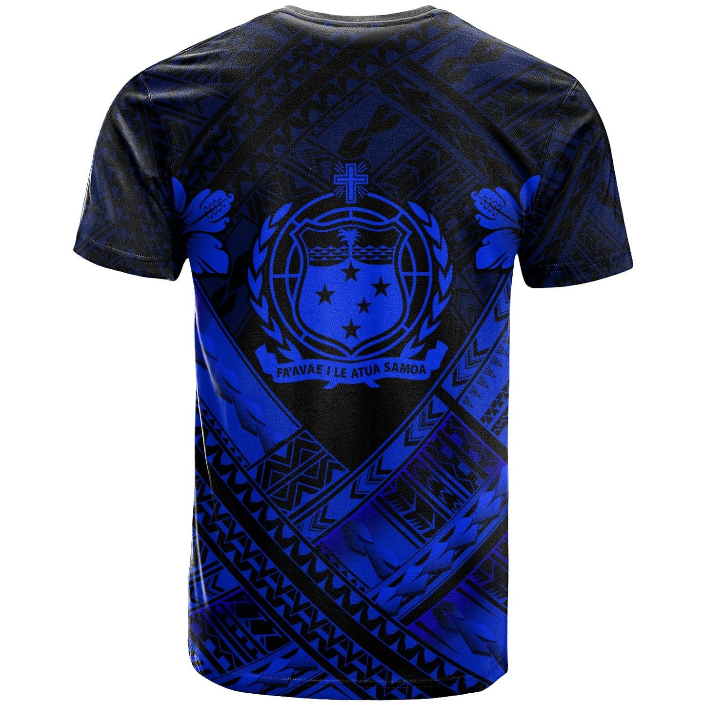 Samoa Custom Personalised Polynesiant - Shirts - Samoa Blue Seal Camisole Hibiscus Style