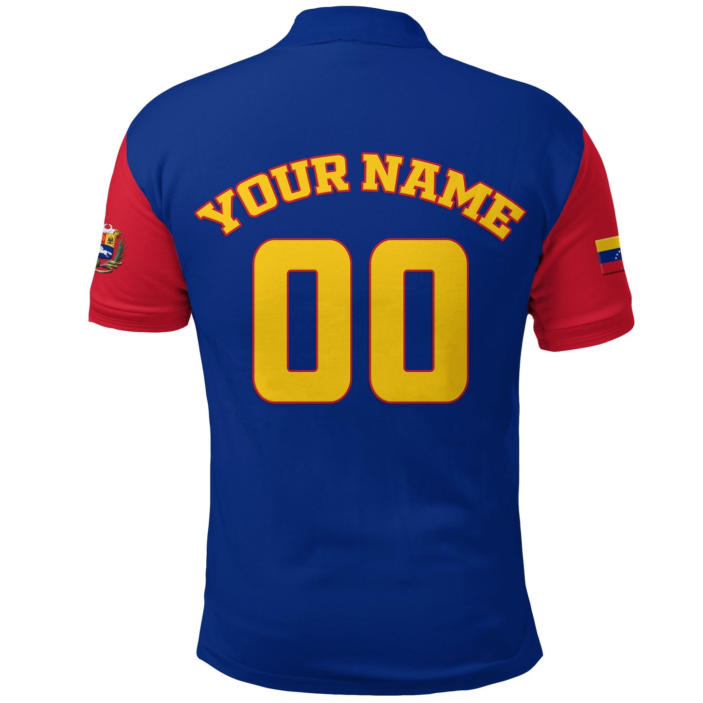 Custom Venezuela Baseball Pride Polo Shirt