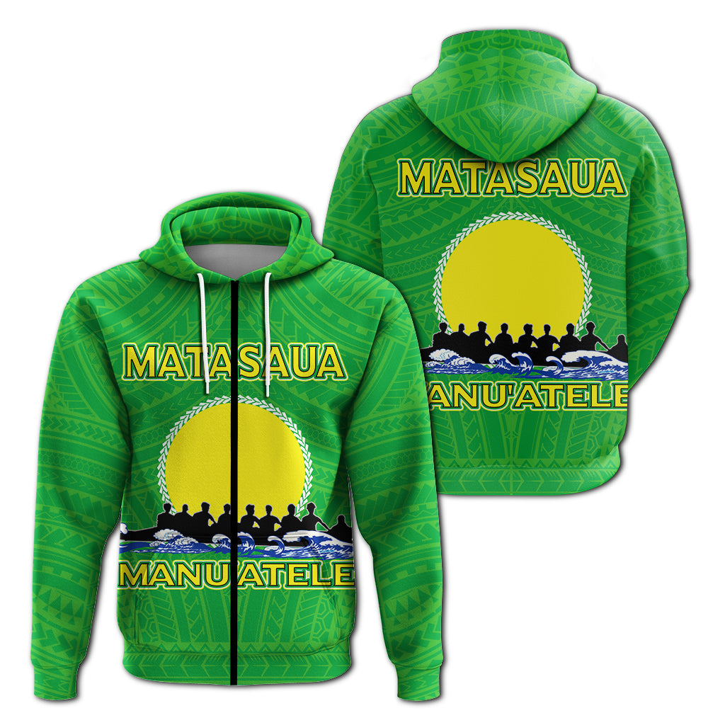 American Samoa Zip Up Hoodie Matasaua Manua Pride