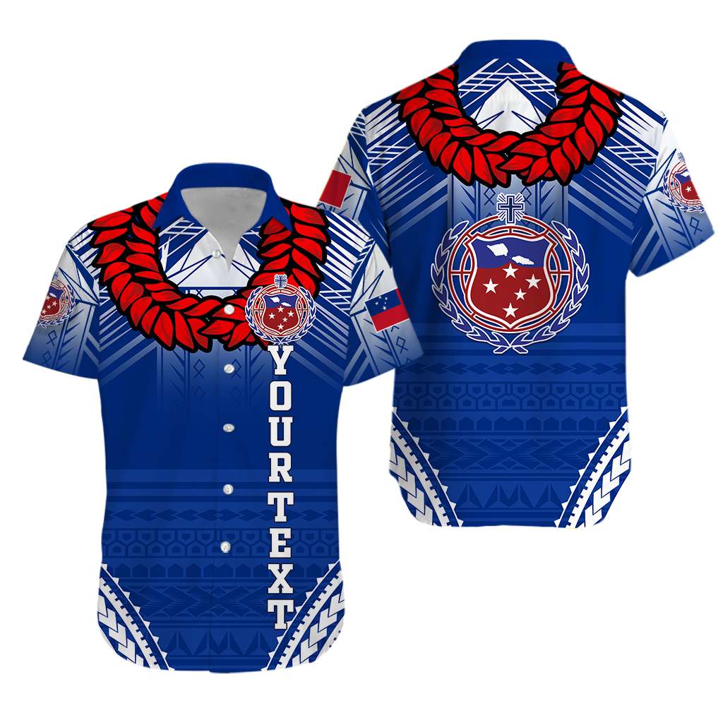 Custom Personalised Toa Samoa Rugby Ula Fala Art Hawaiian Shirt -