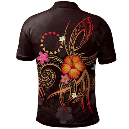 Cook Islands Polynesian Polo Shirt - Legend of Cook Islands Red